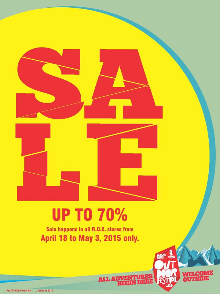 R.O.X. Outdoor Gear Sale April - May 2015