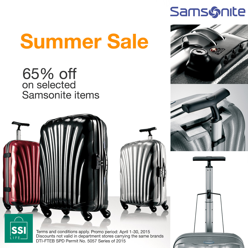 Samsonite Summer Sale April 2015