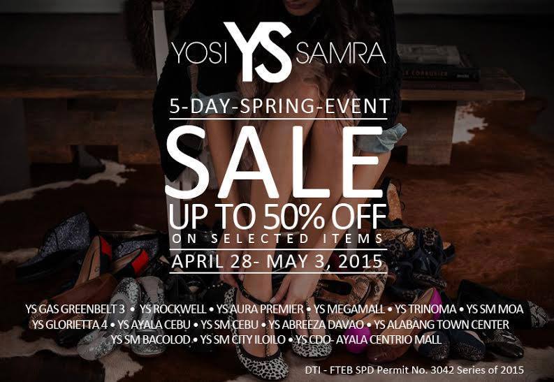 Yosi Samra Spring Sale April - May 2015