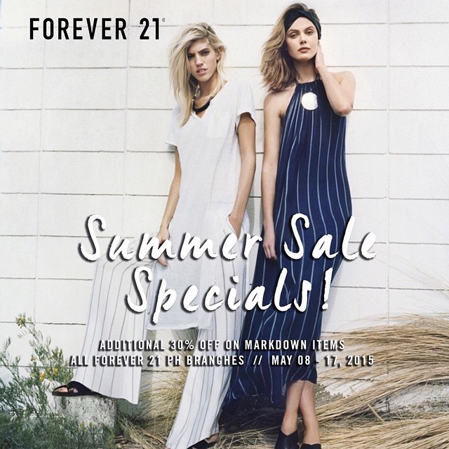 Forever 21 Summer Sale Specials May 2015