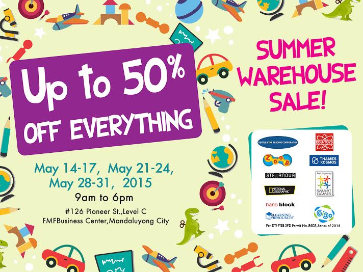 GST Summer Warehouse Sale @ FMF Business Center May 2015