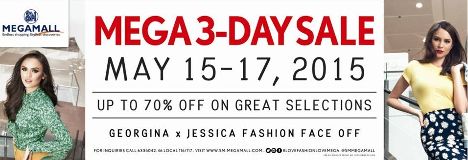 SM Megamall Mega 3-Day Sale May 2015