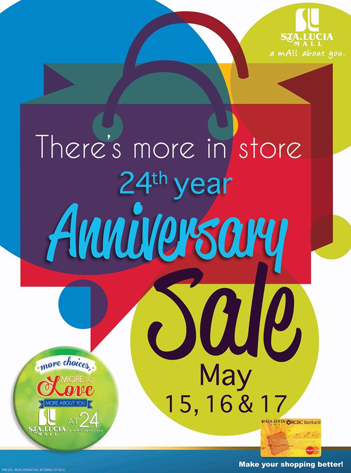 Sta. Lucia Mall Anniversary Sale May 2015