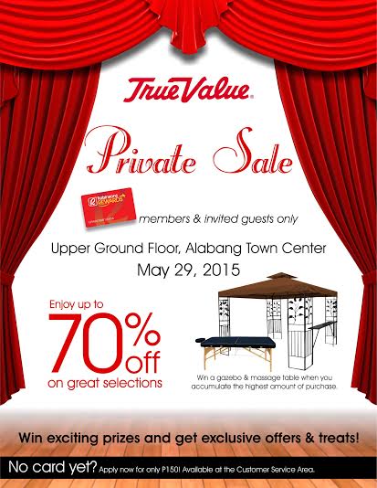 True Value Private Sale @ Alabang Town Center May 2015