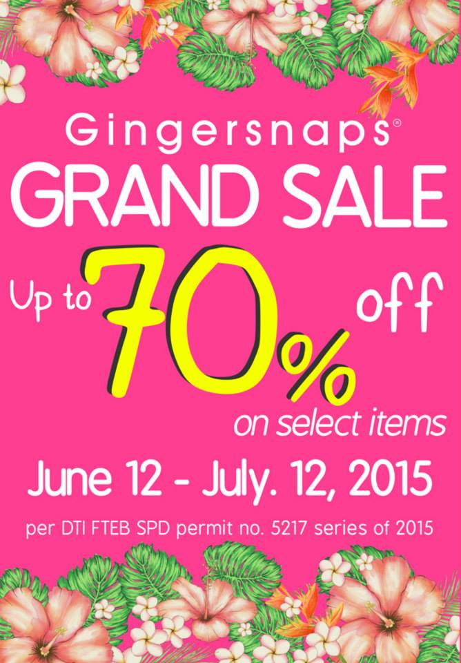 Gingersnaps-Sale-2015-poster