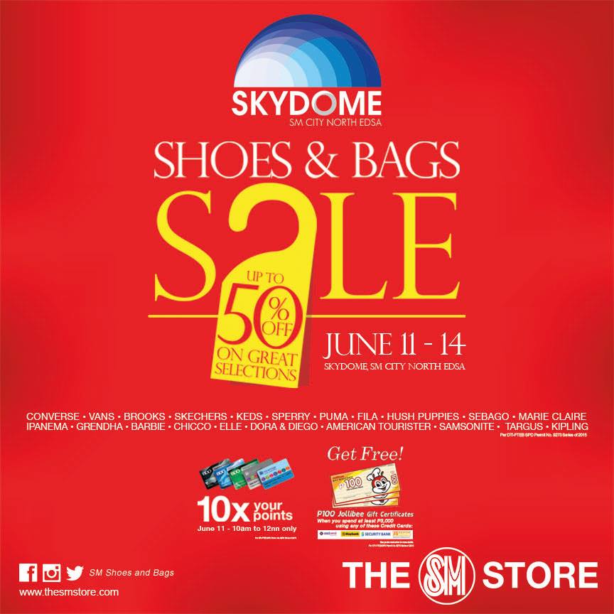 Shoes & Bags Sale @ Skydome SM City North Edsa June 2015