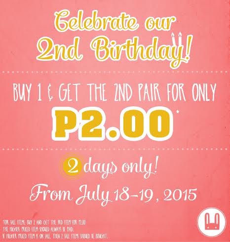 Le Bunny Bleu 2nd Anniversary Sale July 2015