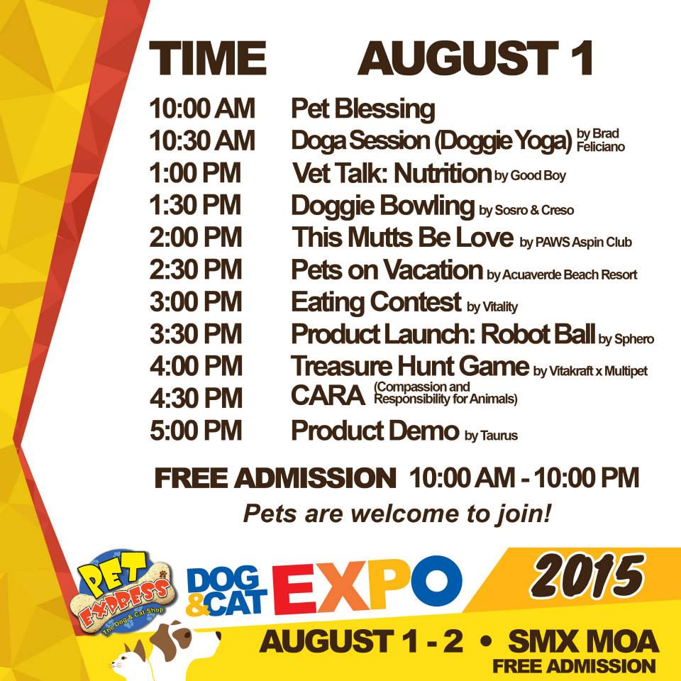 Pet Express Dog & Cat Expo August 2015 - Day 1 Activities