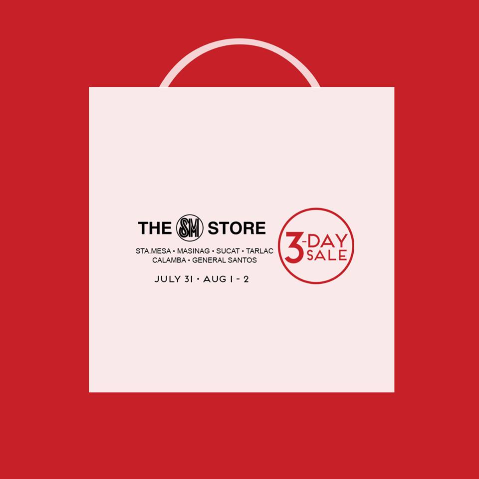 The SM Store 3-Day Sale July - August 2015