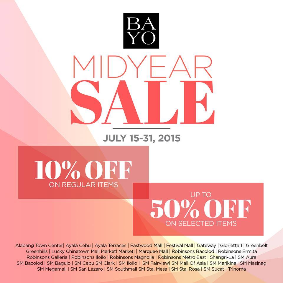 bayo mid-year sale july 2015 - poster