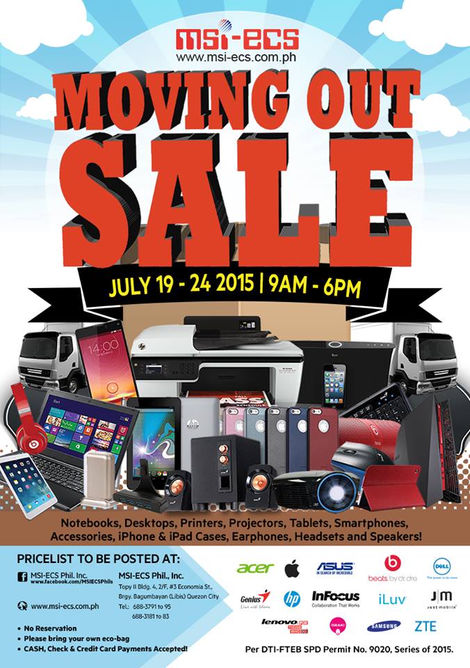 msi-ecs moving out sale july 2015 poster