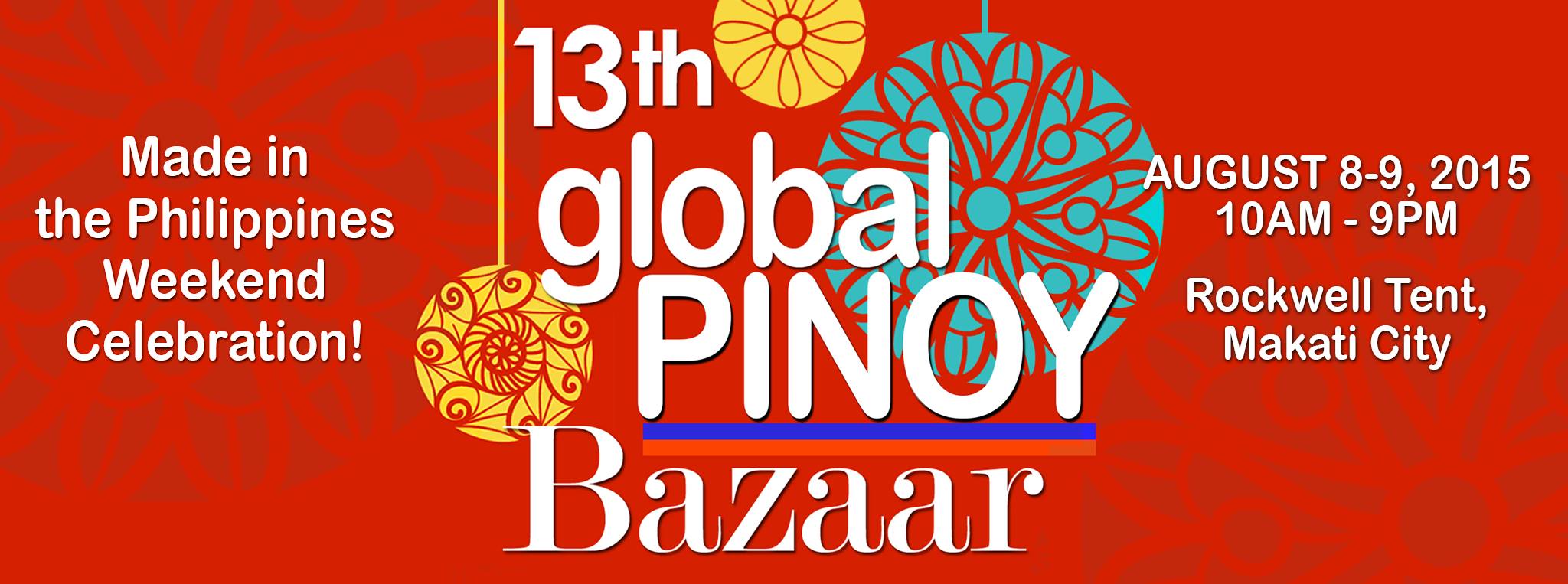 13th Global Pinoy Bazaar @ Rockwell Tent August 2015