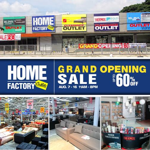 Home Factory Outlets Grand Opening Sale August 2015