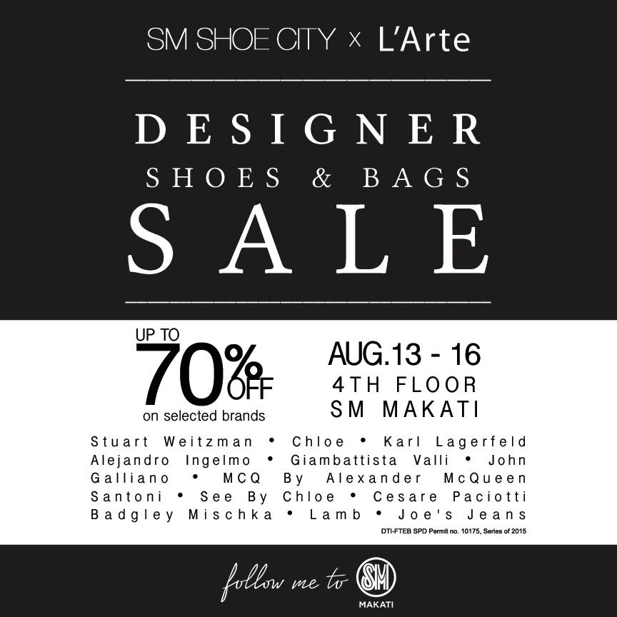 SM Shoe City Designer Shoes & Bags Sale @ SM Makati August 2015