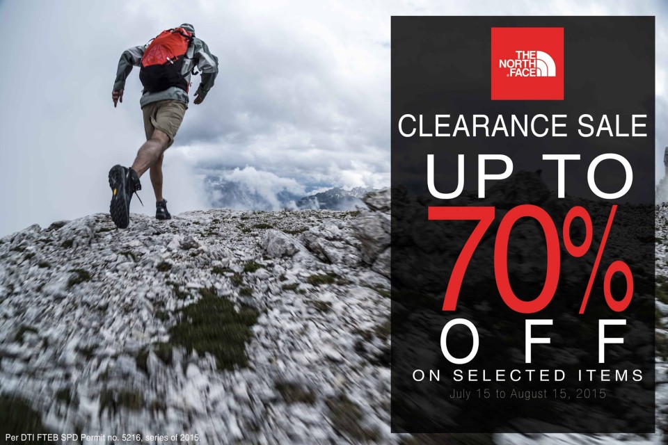 The North Face Clearance Sale July - August 2015 | Manila On Sale