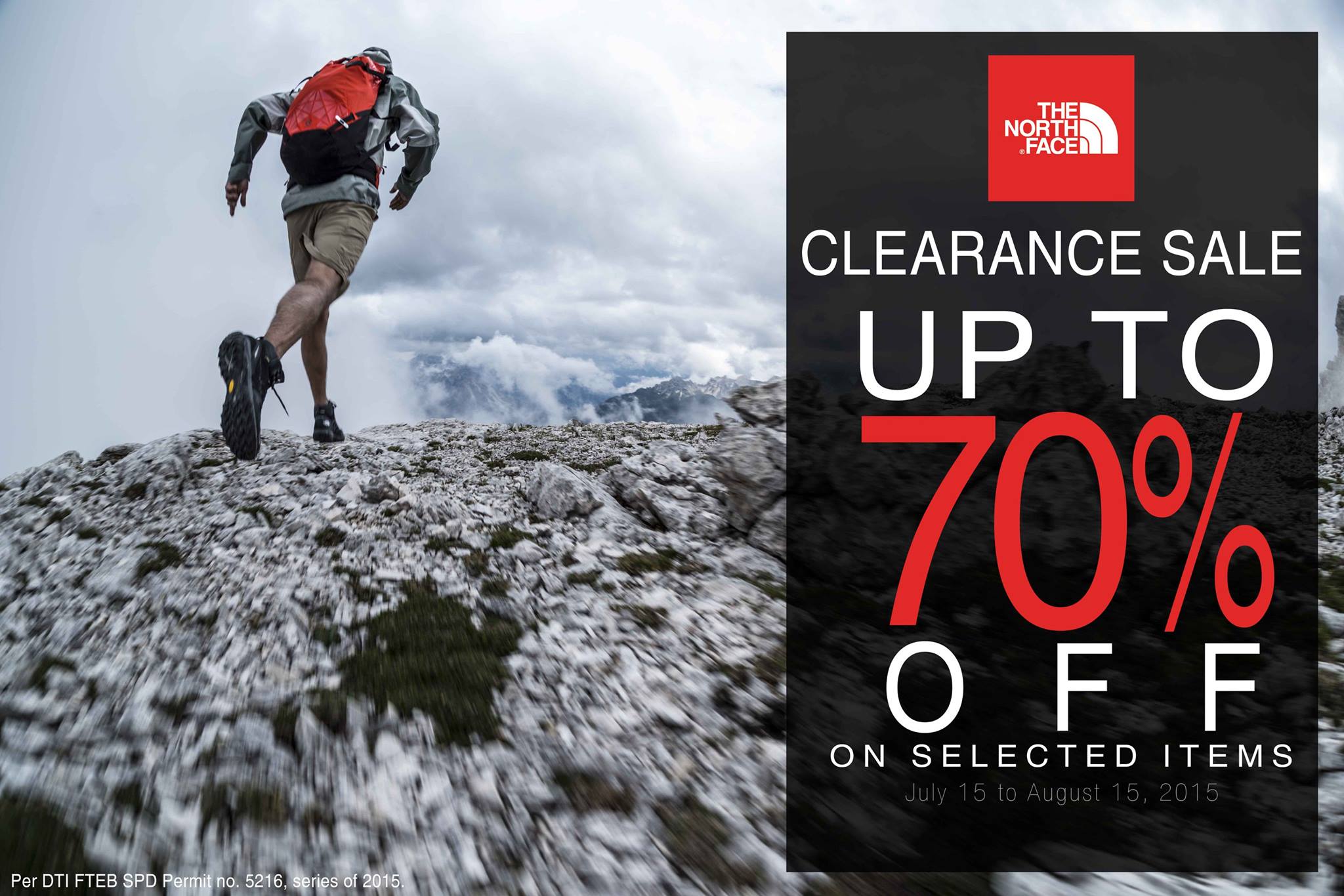 The North Face Clearance Sale July - August 2015