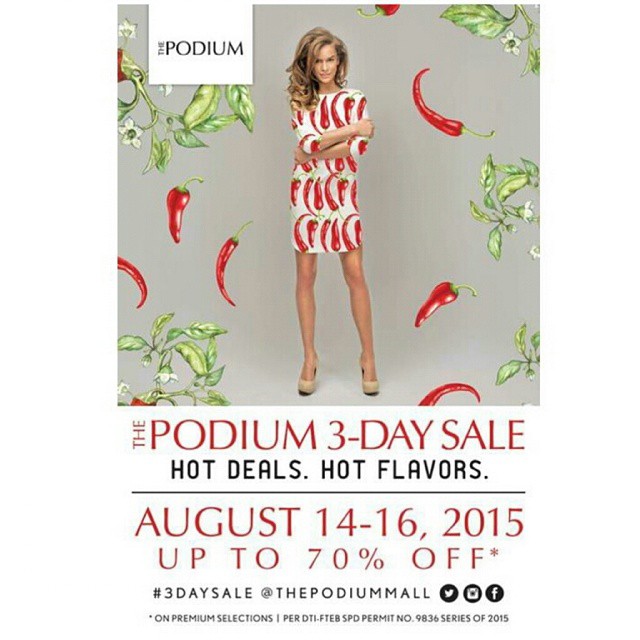 The Podium 3-Day Sale August 2015