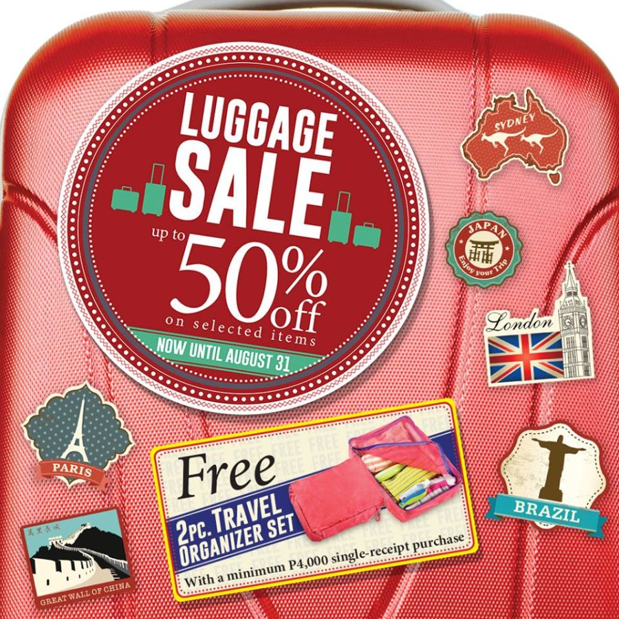The SM Store Luggage Sale August 2015 Manila On Sale