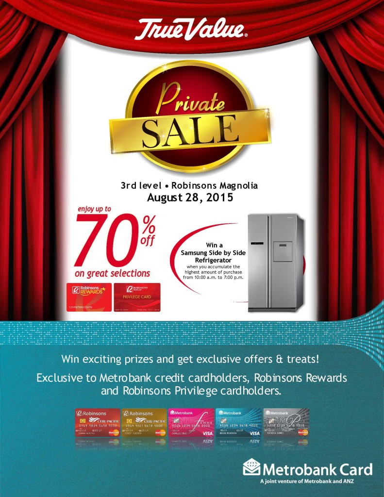 True Value Robinsons Magnolia Private Sale