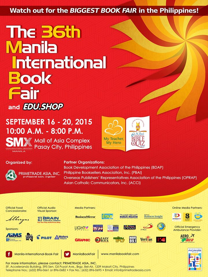 36th Manila International Book Fair @ SMX Convention Center September 2015