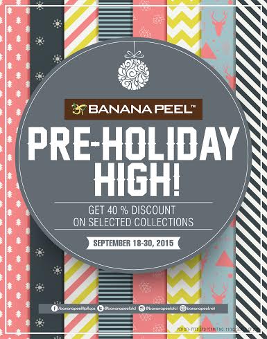Banana Peel Pre-Holiday Sale September 2015