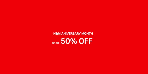 H&M Anniversary Sale September - October 2015