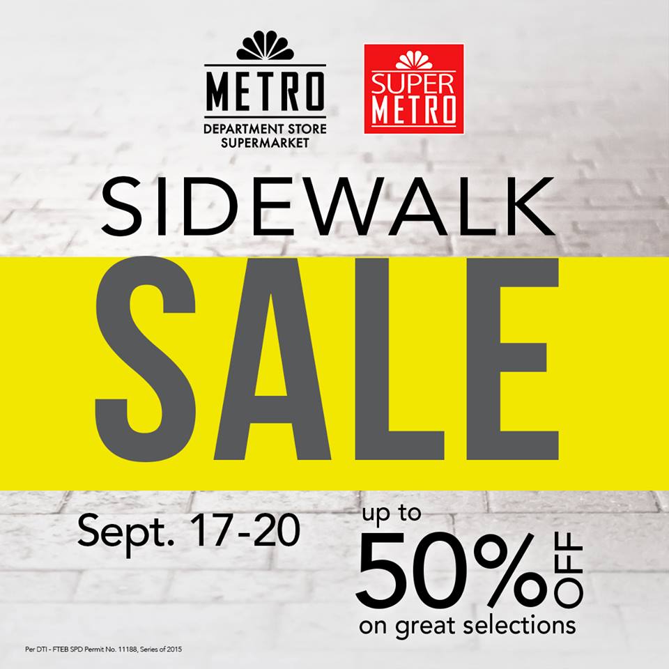 Metro Department Store & Supermarket Sidewalk Sale September 2015