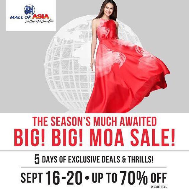 SM Mall of Asia Big Big Sale September 2015