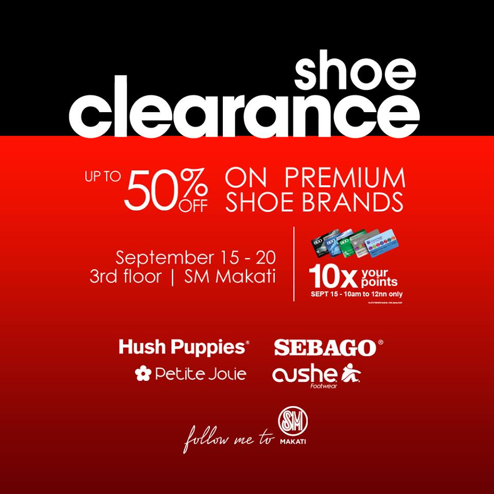 Shoe Clearance Sale @ The SM Store Makati September 2015