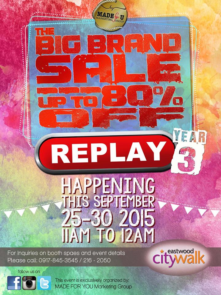 The Big Brand Sale @ Eastwood City Walk Plaza September 2015