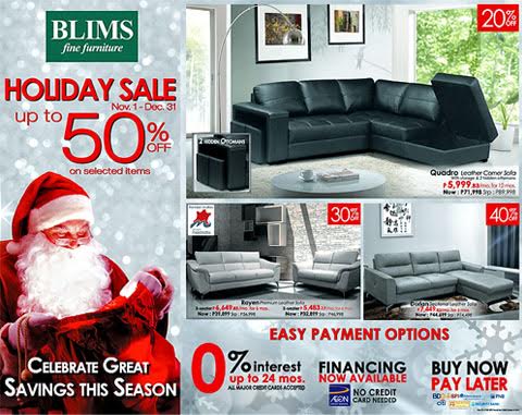 BLIMS Holiday Sale November - December 2015