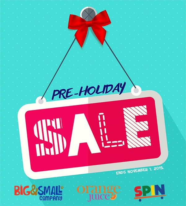 Big & Small Co, Orange Juice, Spin Pre-Holiday Sale October - November 2015