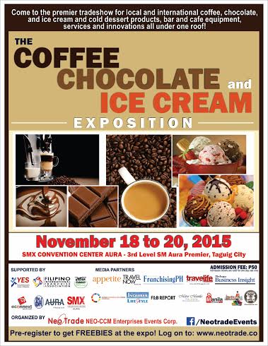 The Coffee, Chocolate and Ice Cream Exposition @ SMX Convention Center Aura November 2015