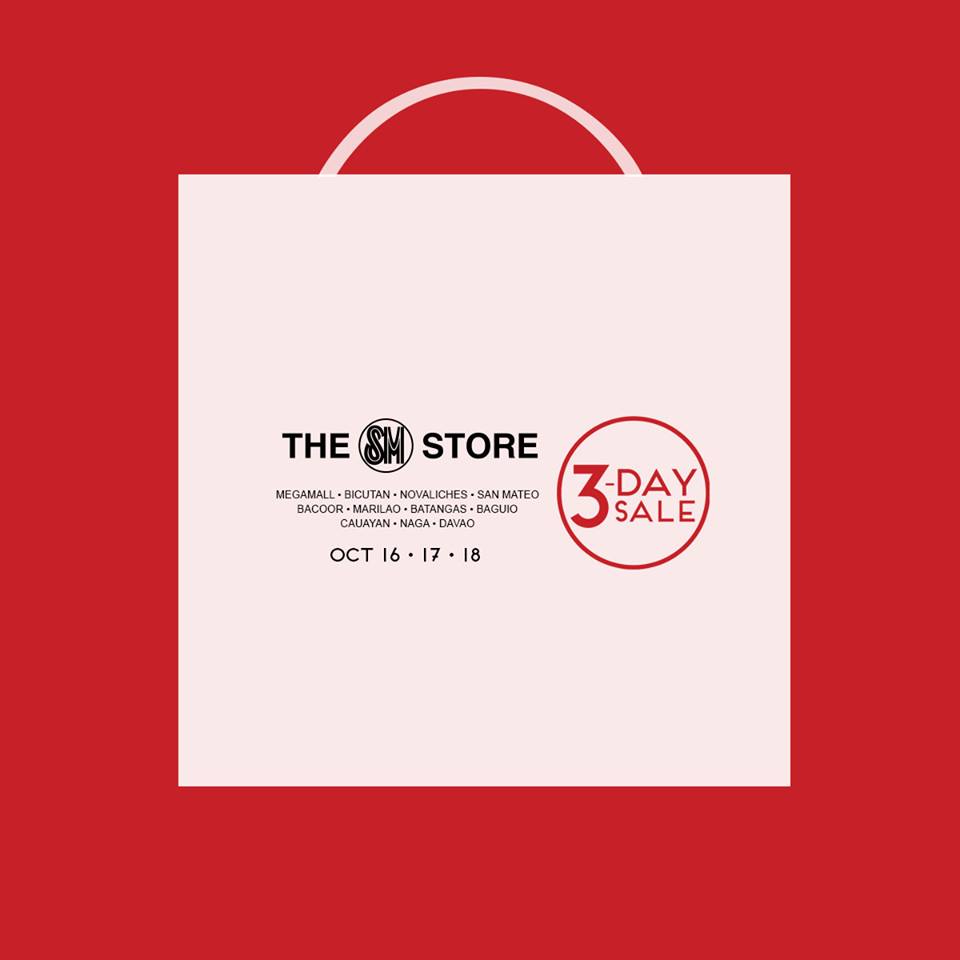 The SM Store 3-Day Sale October 2015