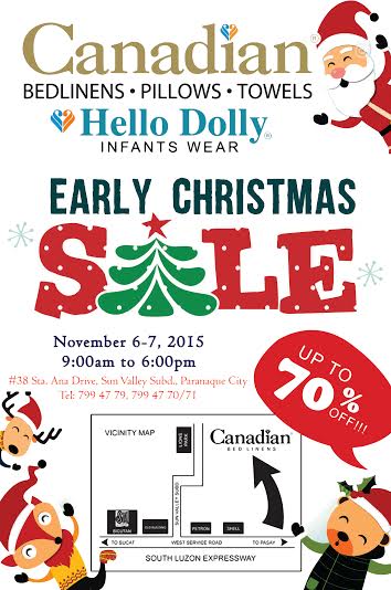 Canadian Bed and Bath Early Christmas Sale November 2015