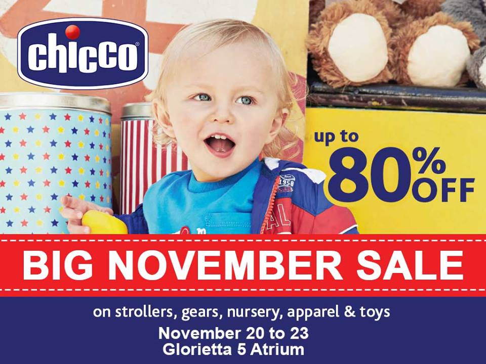 Chicco Big November Sale @ Glorietta 5 Atrium November 2015