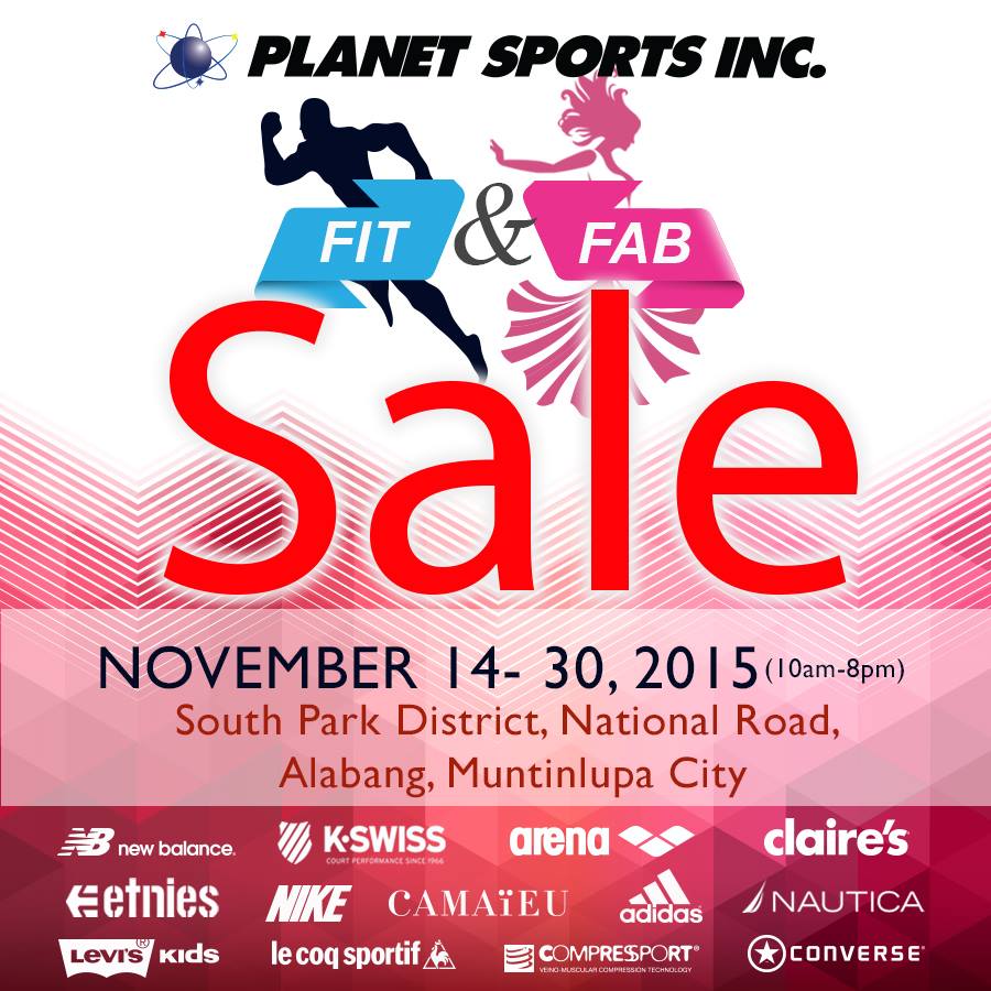 Planet Sports Fit & Fab Sale @ South Park District, Alabang November 2015