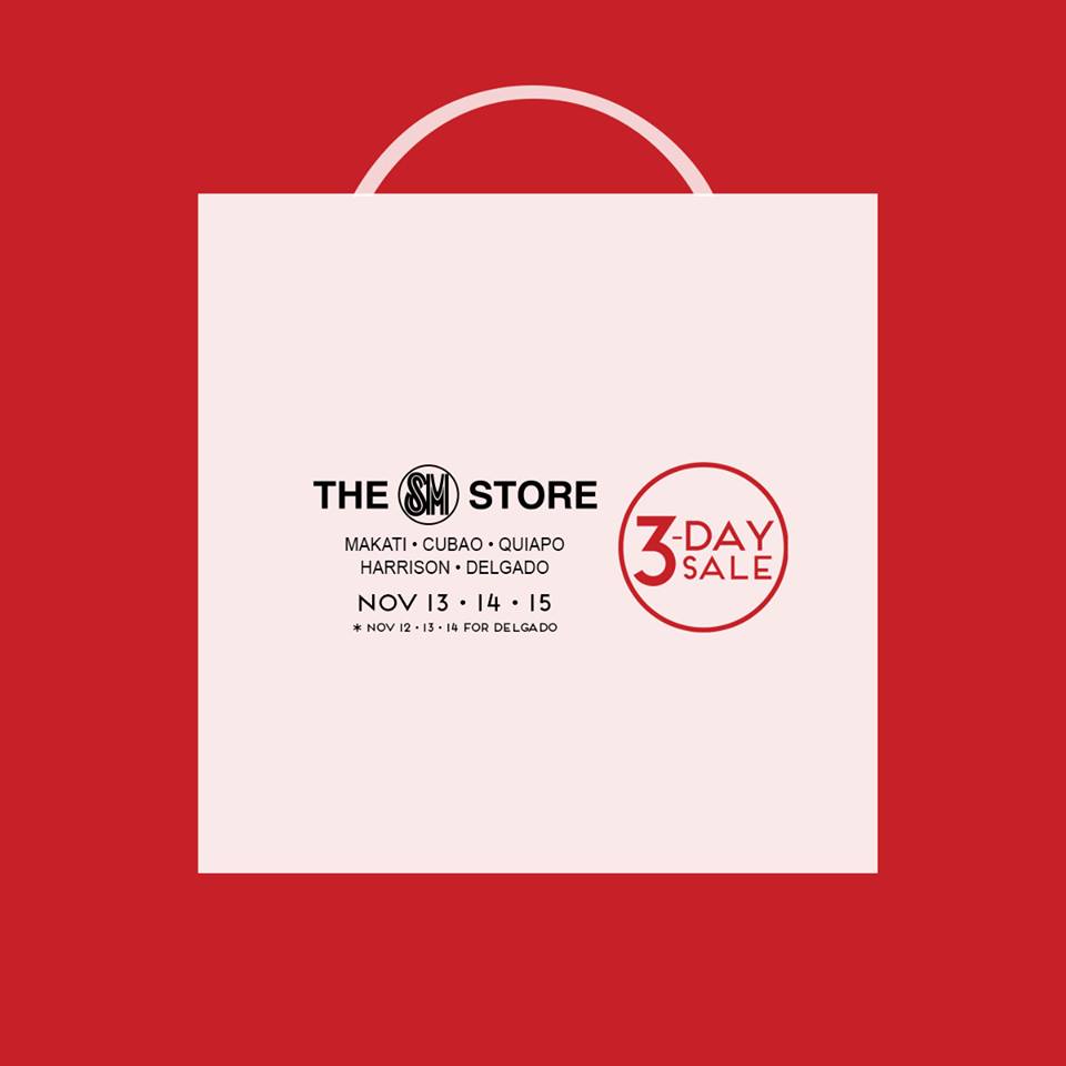 The SM Store 3-Day Sale November 2015