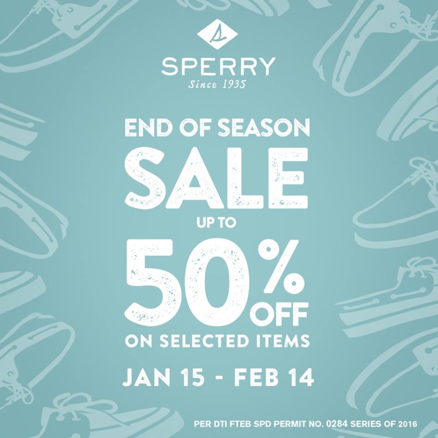 Sperry's End of Season Sale - Jan 15 to Feb 14, 2016 | Manila On Sale