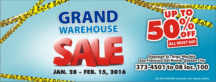 Western Appliances Grand Warehouse Sale February 2016