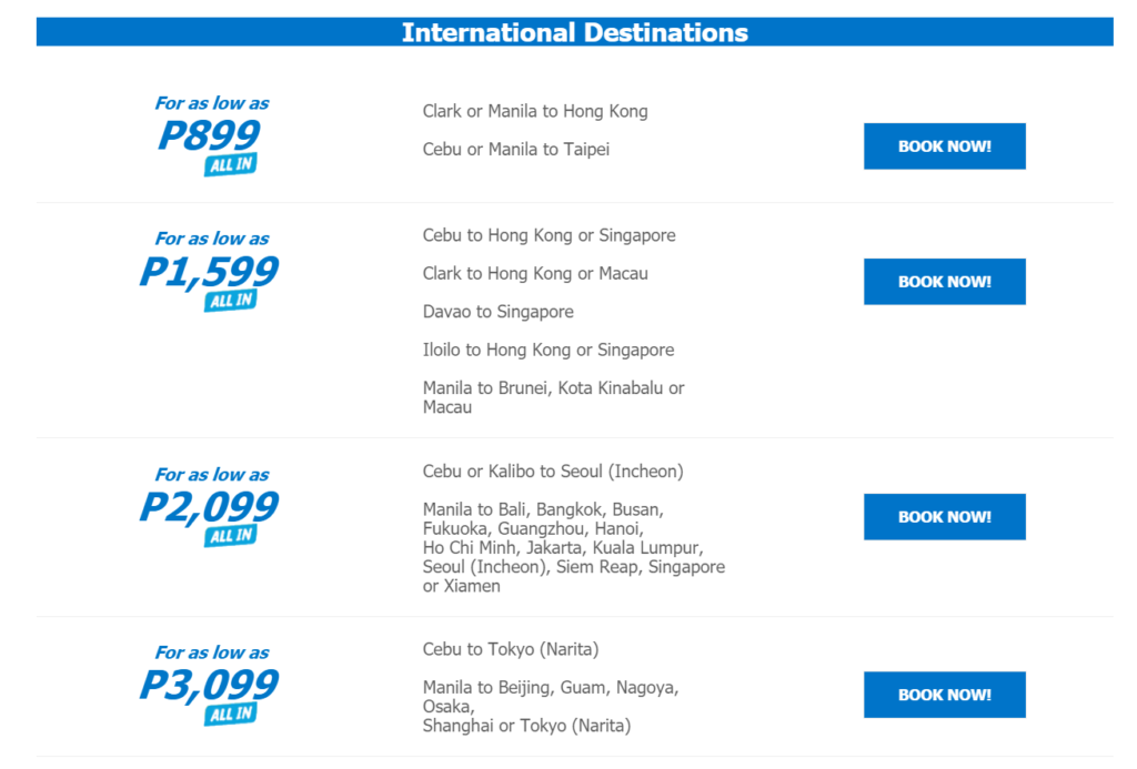 Seat Sale Alert Cebu Pacific Independence Day Sale!!! Manila On Sale