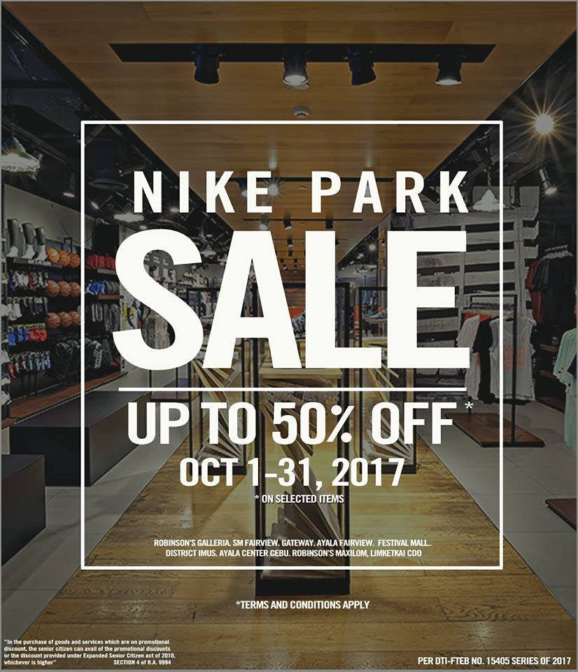 nike park robinsons ermita