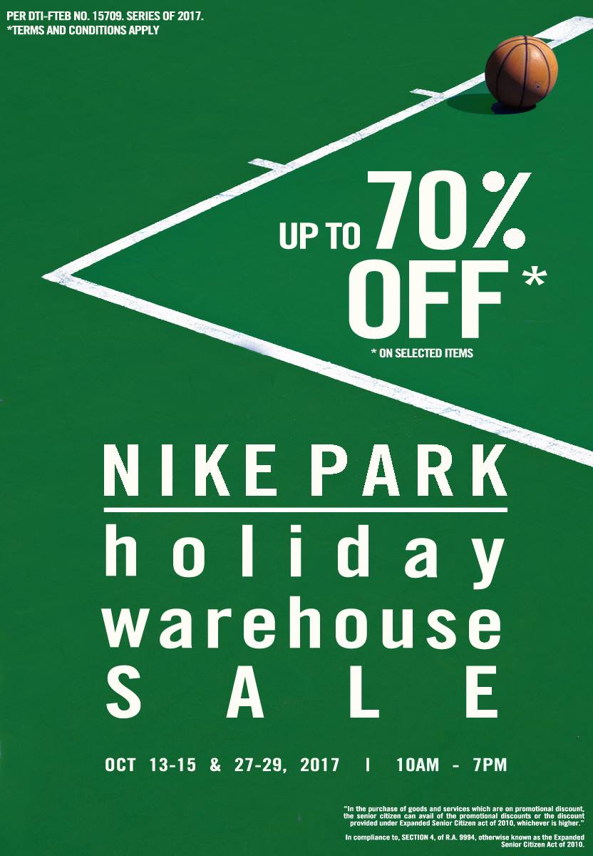 nike park sale