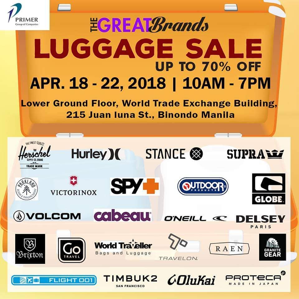 The Great Brands Luggage Sale | Manila On Sale 2020