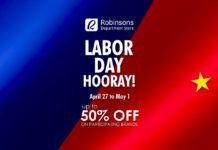 Robinsons Department Store Labor Day Hooray