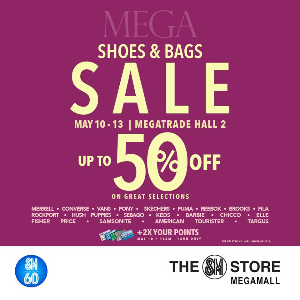 sm megamall shoes and bag sale 2019