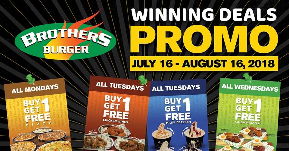 Brothers Burger Winning Deals August 2018 Manila On Sale