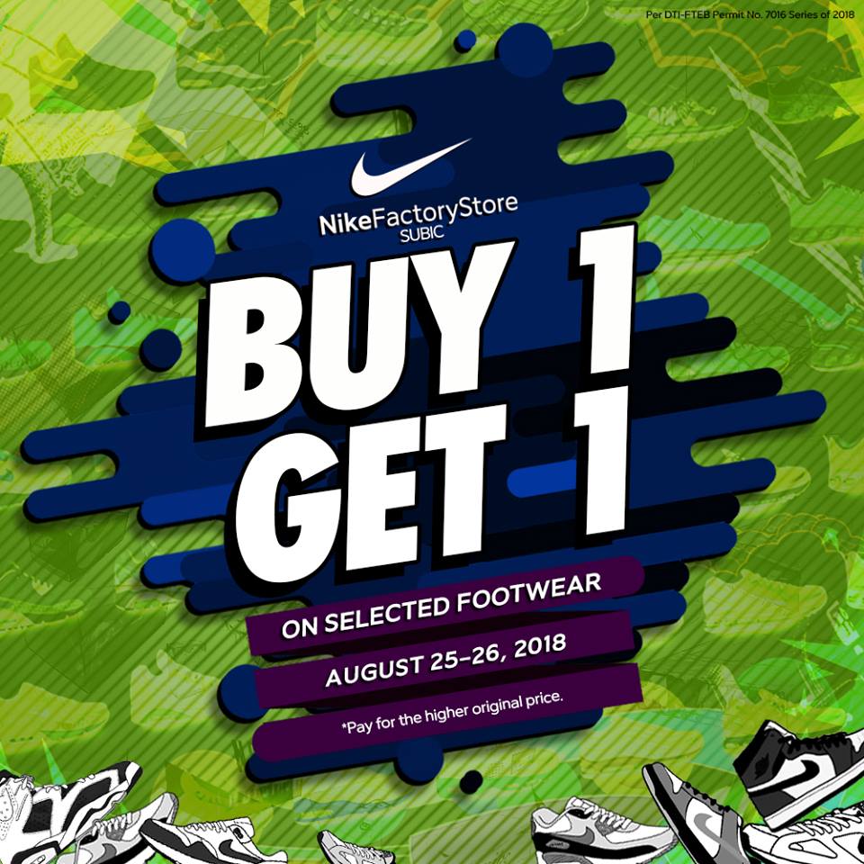 Buy 1 Take 1 Nike Shoes August 2018 