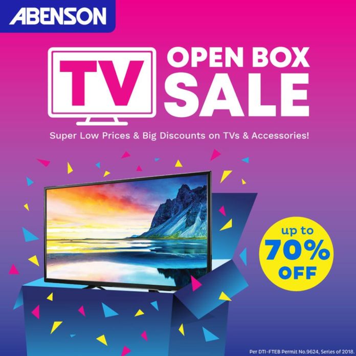 Abenson TV Open Box Sale Sept 2018 Manila On Sale