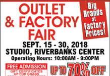 Riverbanks Center Outlet and Factory Sale September 2018
